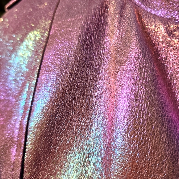 S Forever21, holographic, dichroic, iridescent, rainbow, lavender jacket. - Picture 8 of 12